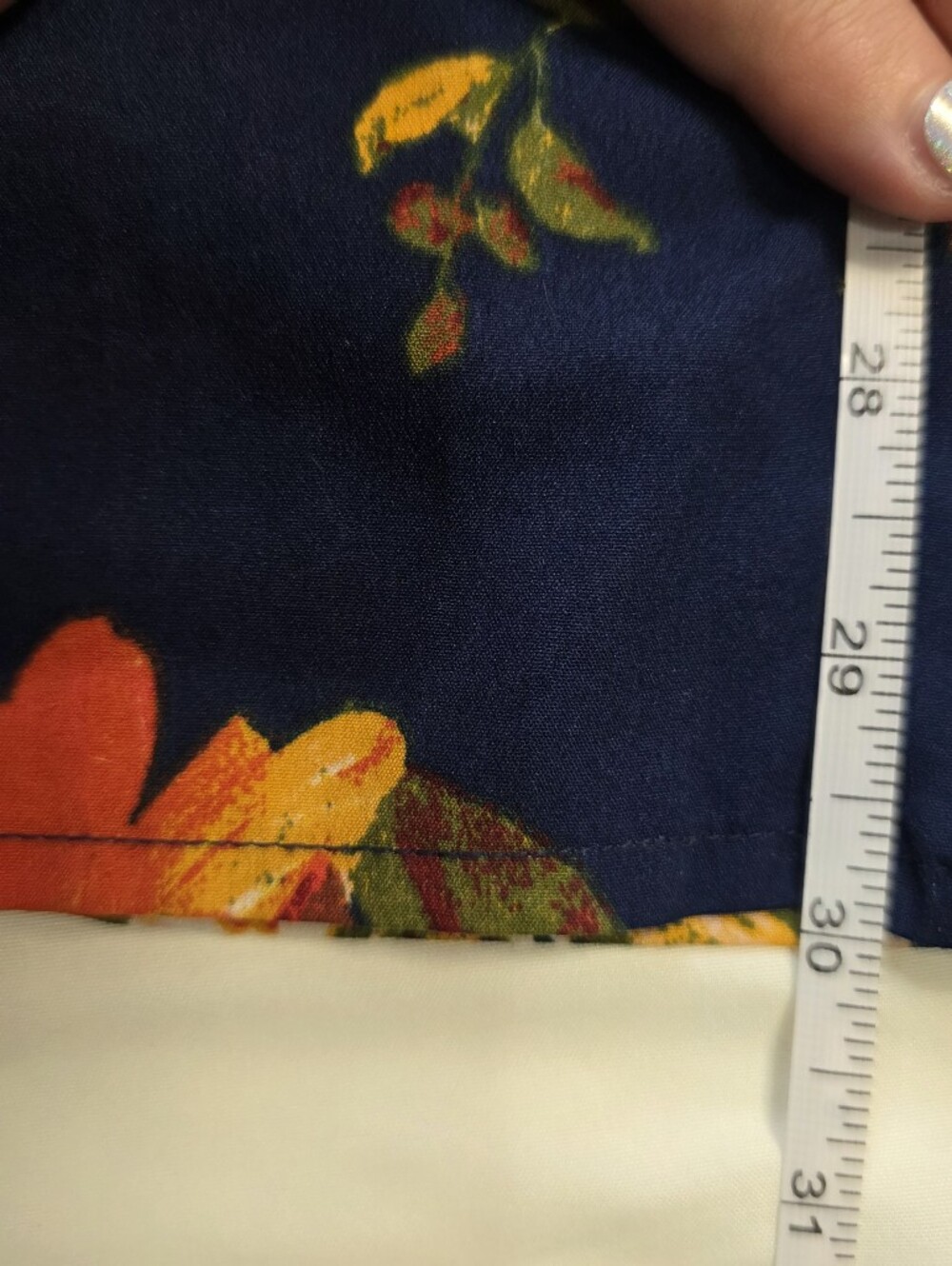 Band of Gypsies Navy Floral Bustier Wide Leg Jumpsuit Size S - Picture 7 of 8